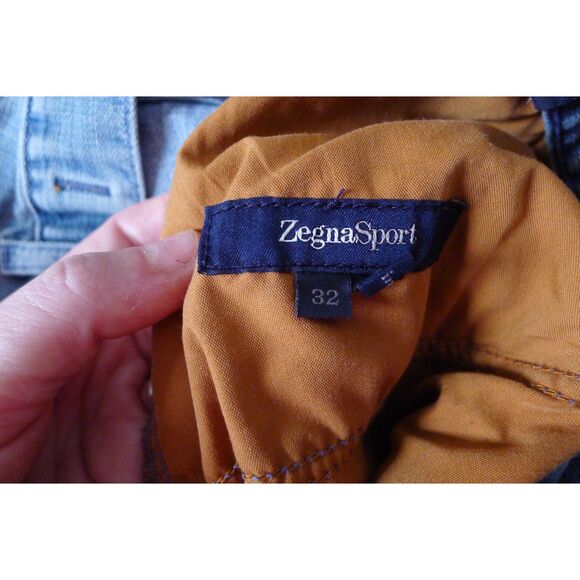 Zegna Sport Light Wash Distressed Jean - 32 - Picture 9 of 11